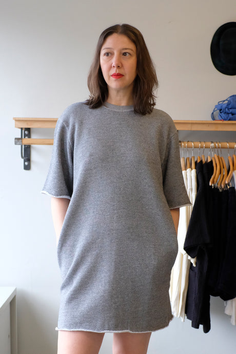 Homecore - Teddy Sweat Dress - Icy Blue - front
