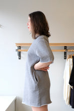 Load image into Gallery viewer, Homecore - Teddy Sweat Dress - Icy Blue - side

