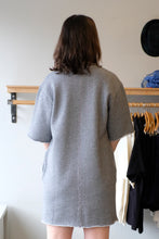 Load image into Gallery viewer, Homecore - Teddy Sweat Dress - Icy Blue - back
