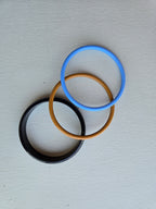 Ina Seifart - Armreifen Bracelet - Black/Sky/Mocca