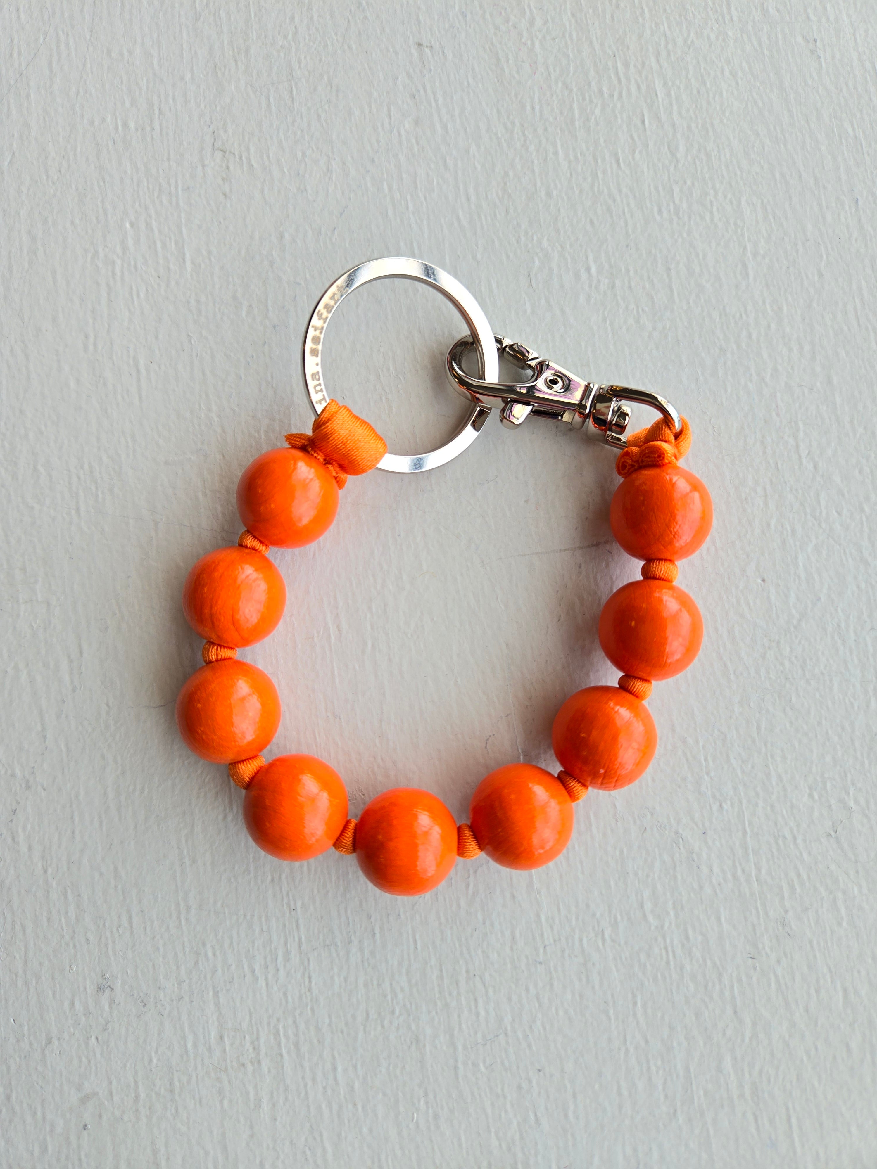 ina seifart - BIG Perlen Short Keyholder - orange