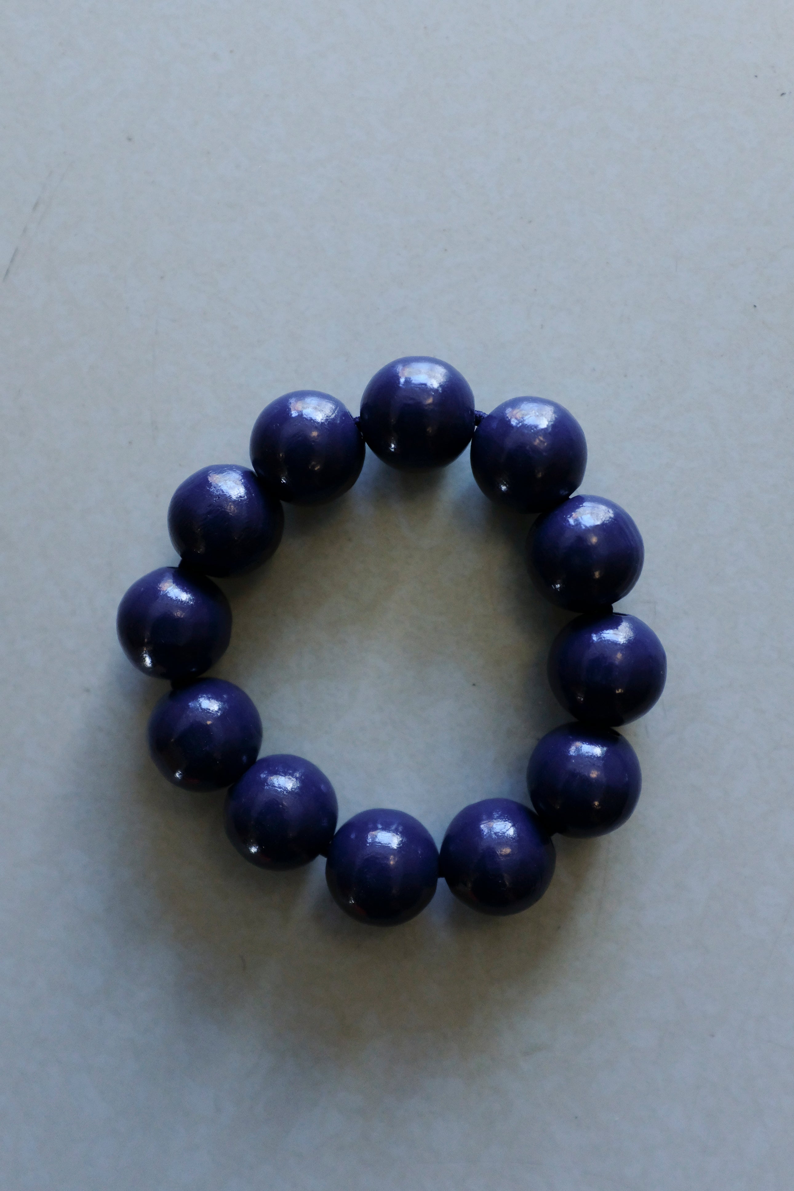 Ina Seifart - Big Perlen Bracelet - blueberry