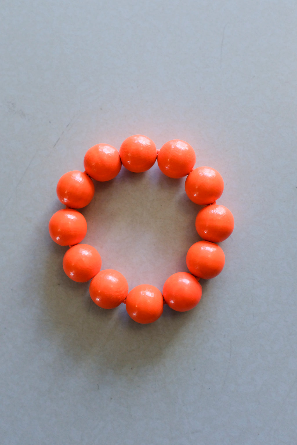 Ina Seifart - Big Perlen Bracelet - neon orange