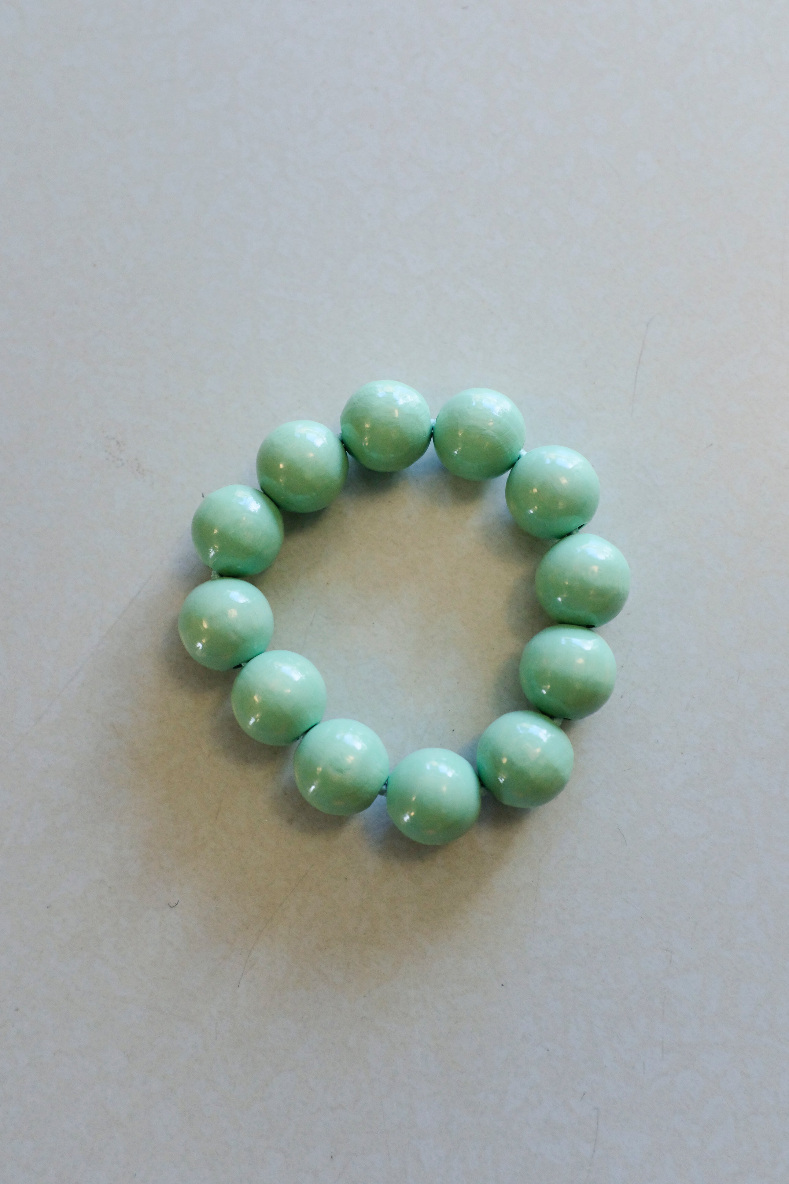Ina Seifart - Big Perlen Bracelet - pastel green