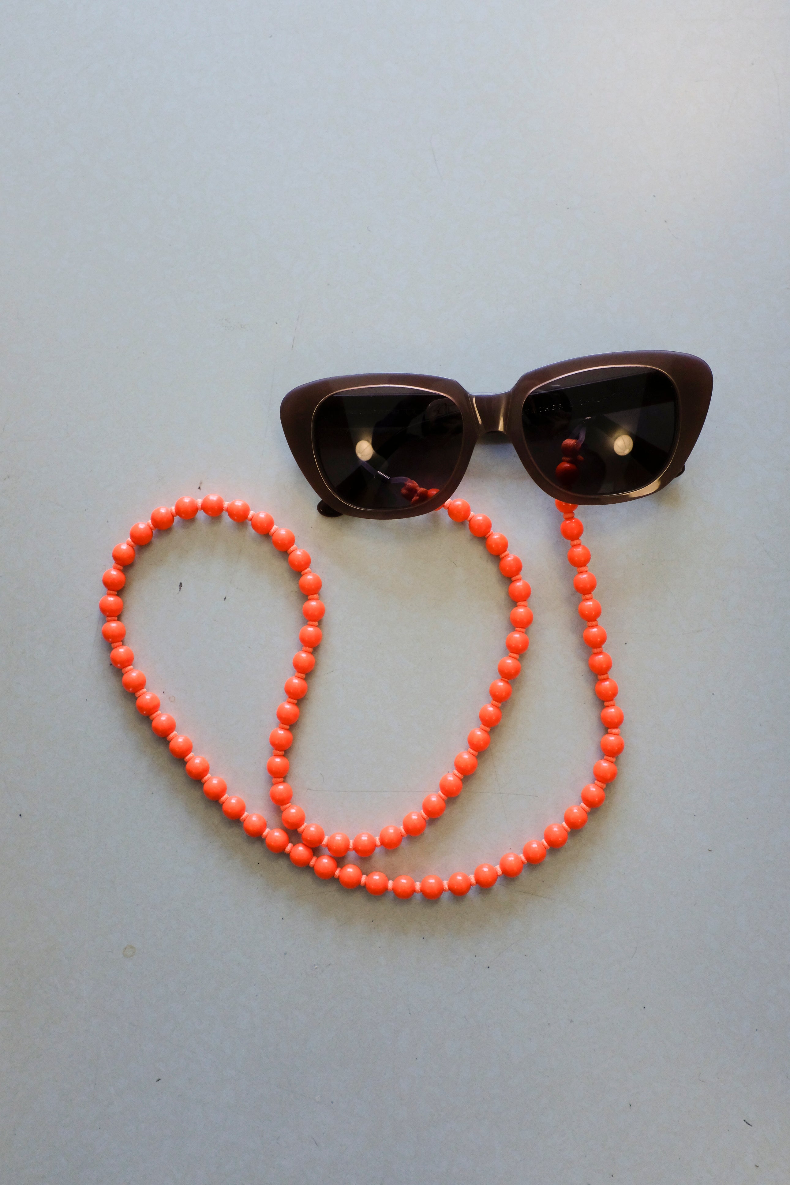 Ina Seifart - Brillenkette Glasses Chain - neon orange