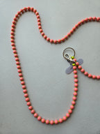 Ina Seifart - Handykette Phone Necklace - Blush w/ Lime Rope