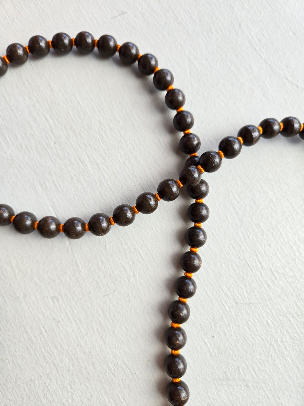 Ina Seifart - Handykette Phone Necklace - Brown/Orange Rope