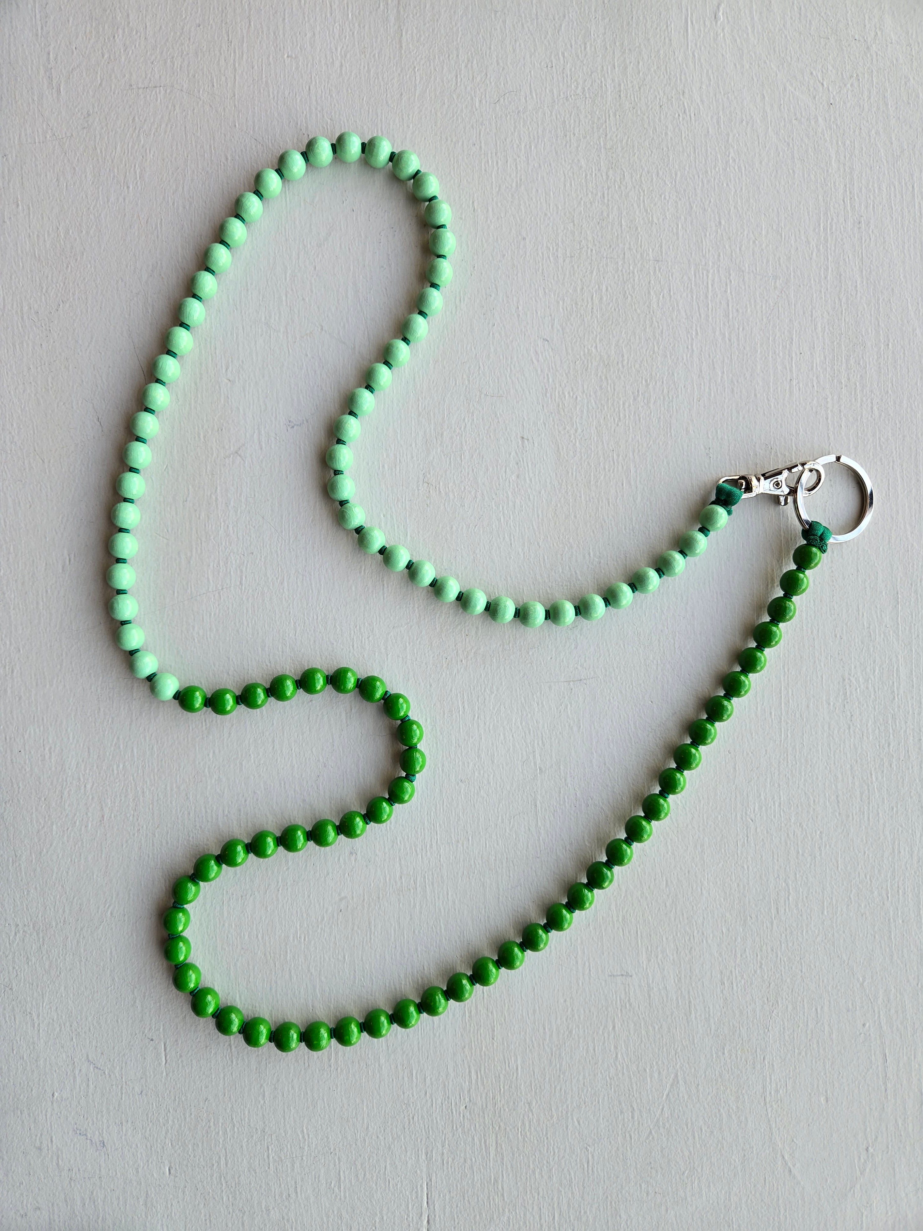 Ina Seifart - Handykette Phone Necklace - green and pastel green