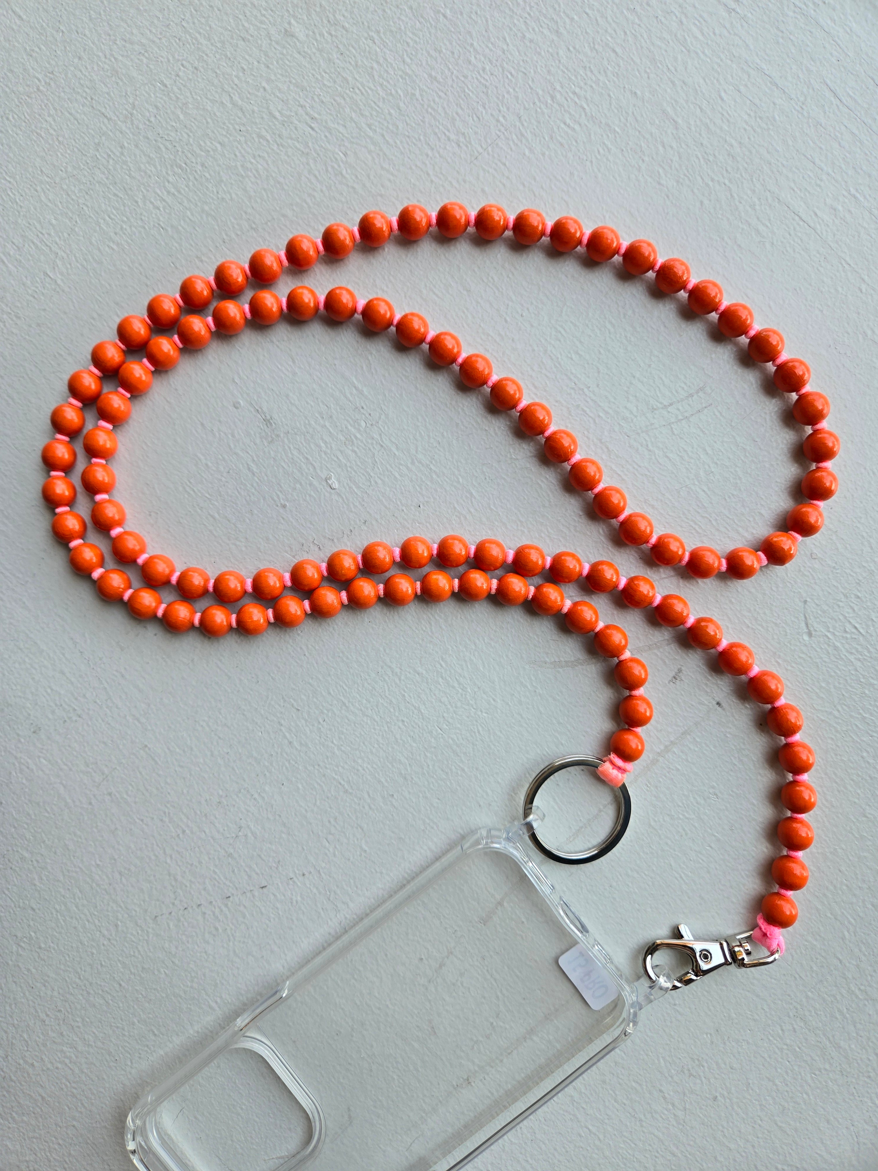 Ina Seifart - Handykette Phone Necklace - Orange/Rose