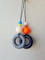 Ina Seifart - Neena Bag Charm - grey, navy