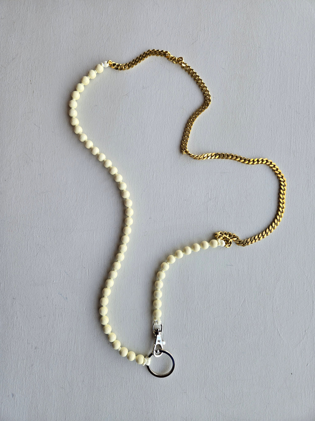 Ina Seifart - Perlenpanzer Phone Necklace - Opal/Brass