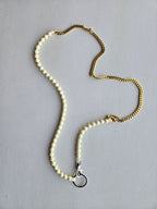 Ina Seifart - Perlenpanzer Phone Necklace - Opal/Brass