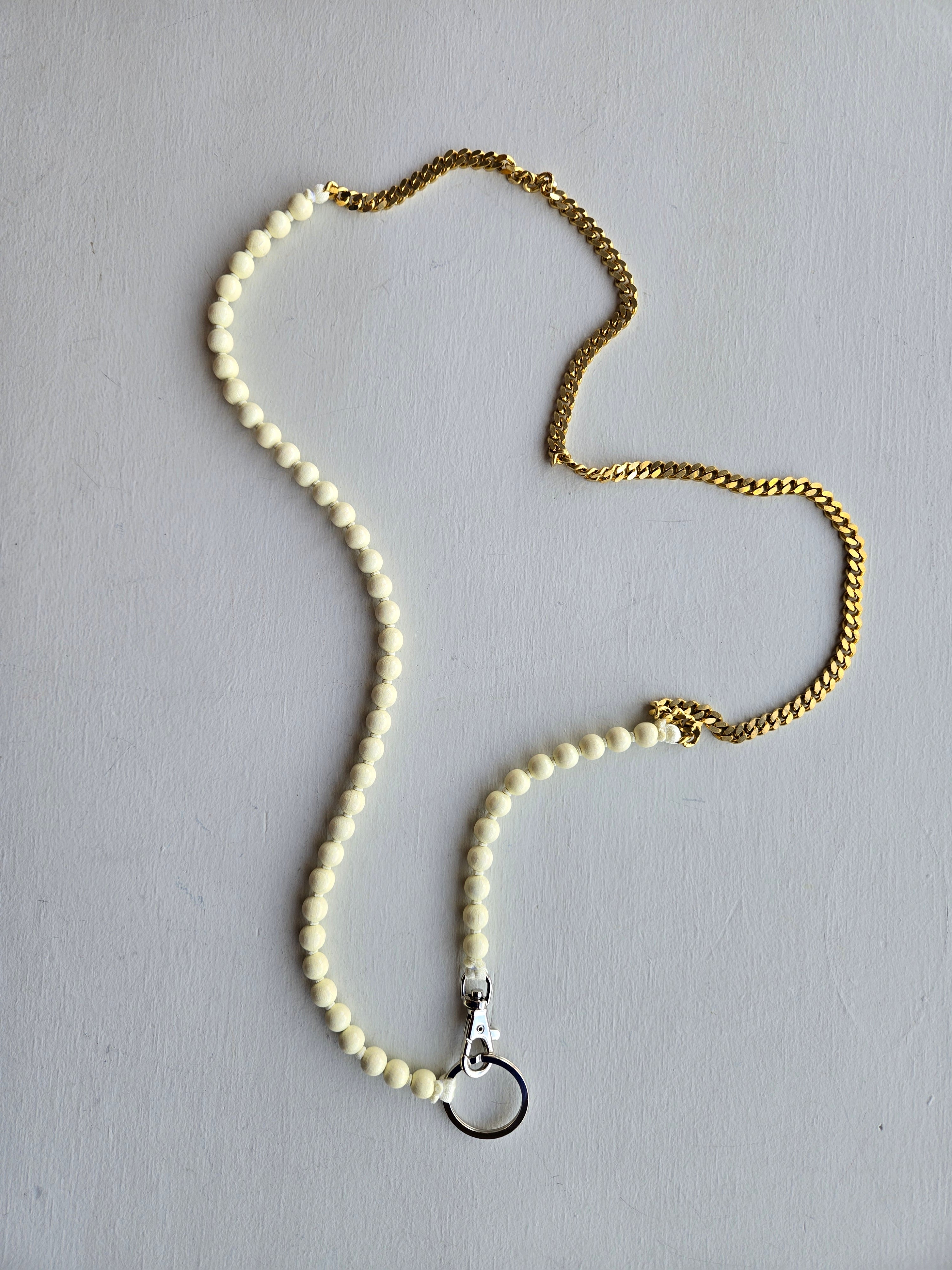 Ina Seifart - Perlenpanzer Phone Necklace - Opal/Brass