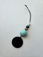 Ina Seifart - Viola Bag Charm - Black & Salvia