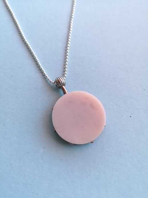 Lacar - Cronos Necklace - Black Jade and Pink Opal