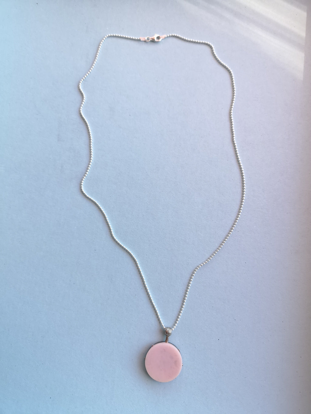 Lacar - Cronos Necklace - Black Jade and Pink Opal
