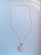 Lacar - Cronos Necklace - Black Jade and Pink Opal
