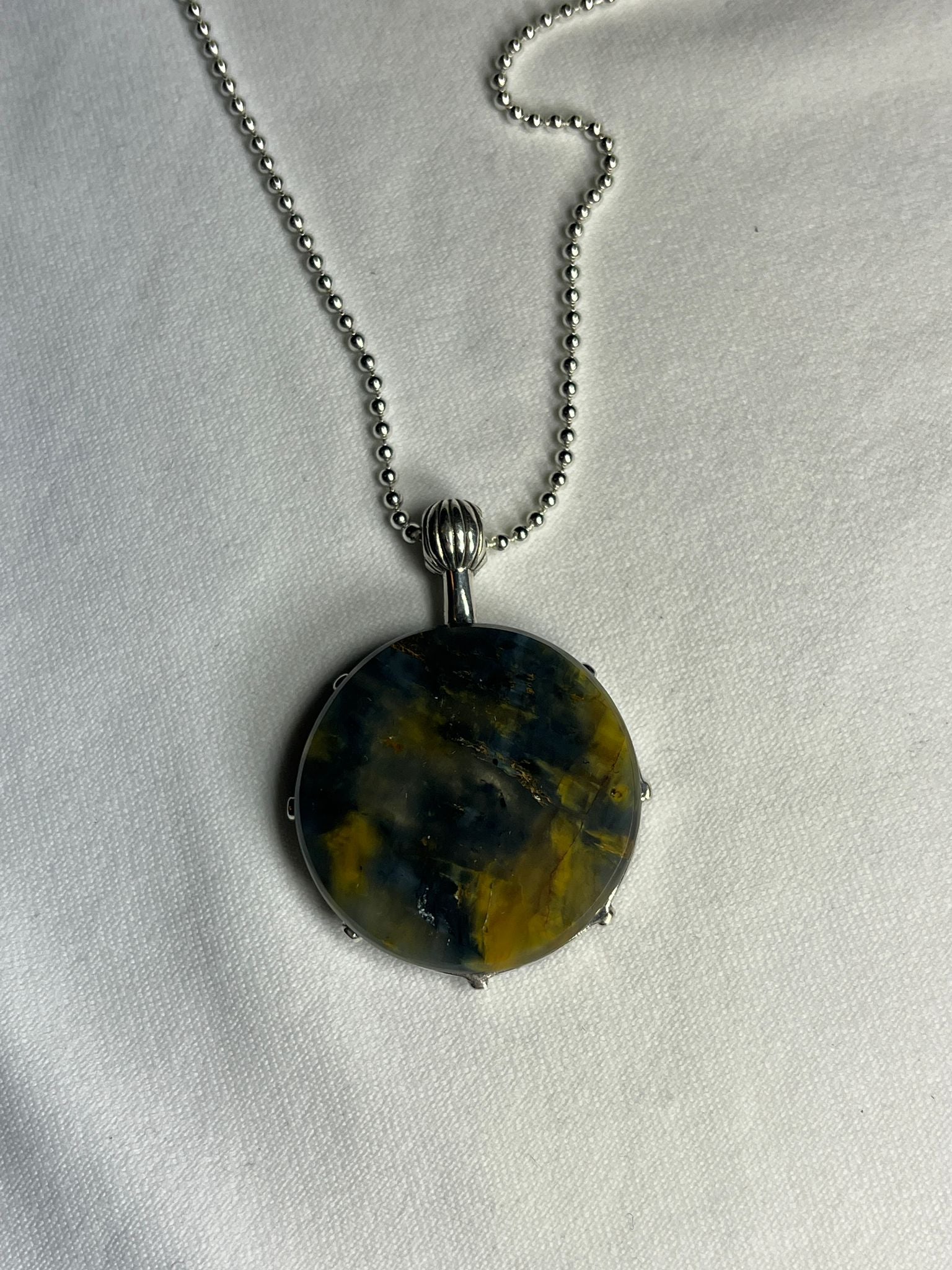 Cronos Necklace - Black Jade & Tigers Eye