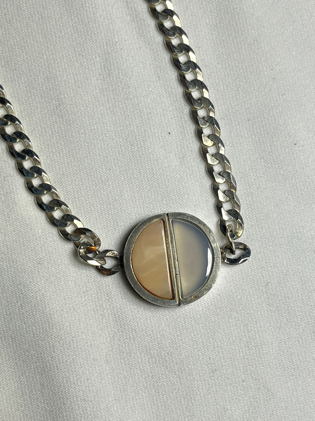 Lacar - Double City Necklace - Chalcedony & Pink Opal