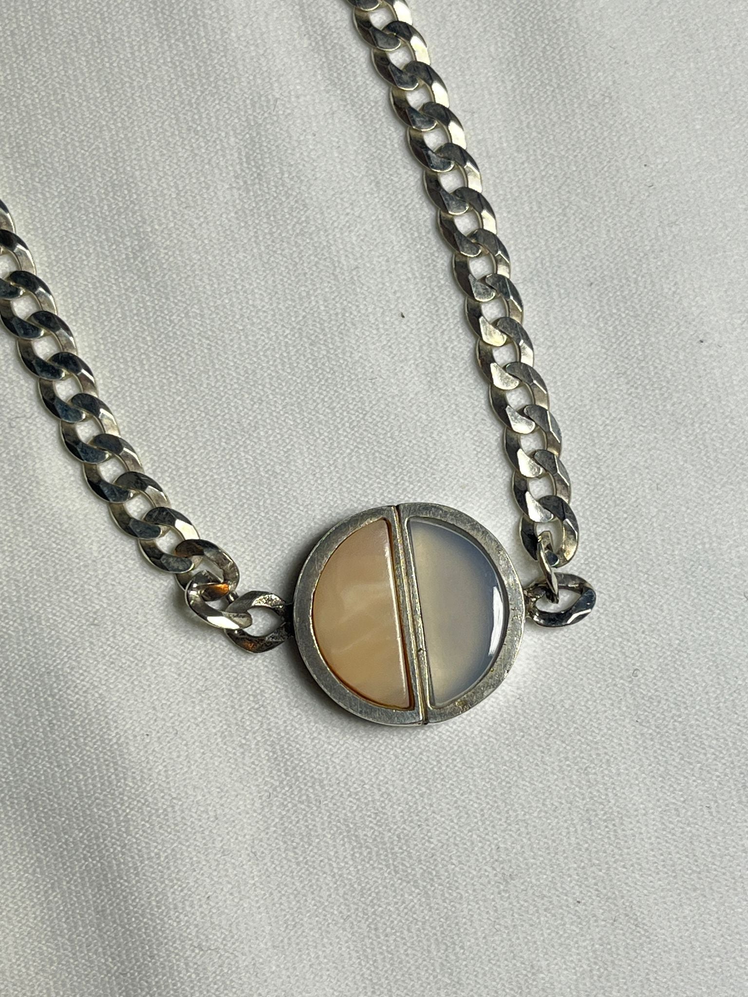 Lacar - Double City Necklace - Chalcedony & Pink Opal