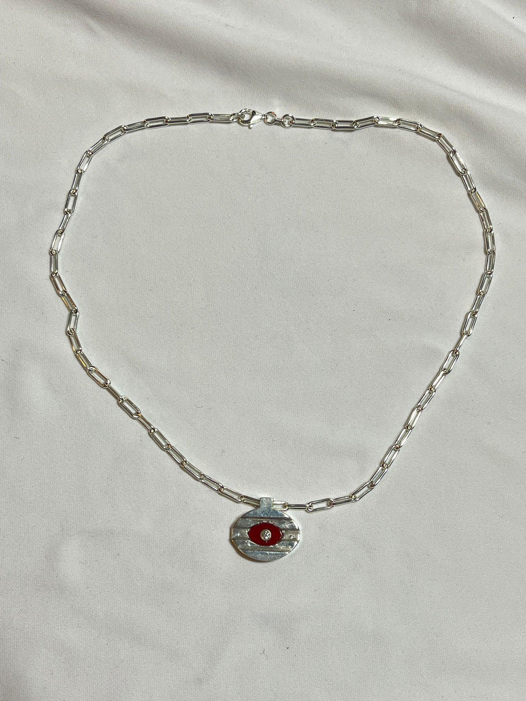 Lacar - Ridge Necklace - Carnelian w/White Diamond