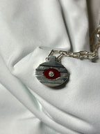 Lacar - Ridge Necklace - Carnelian w/White Diamond