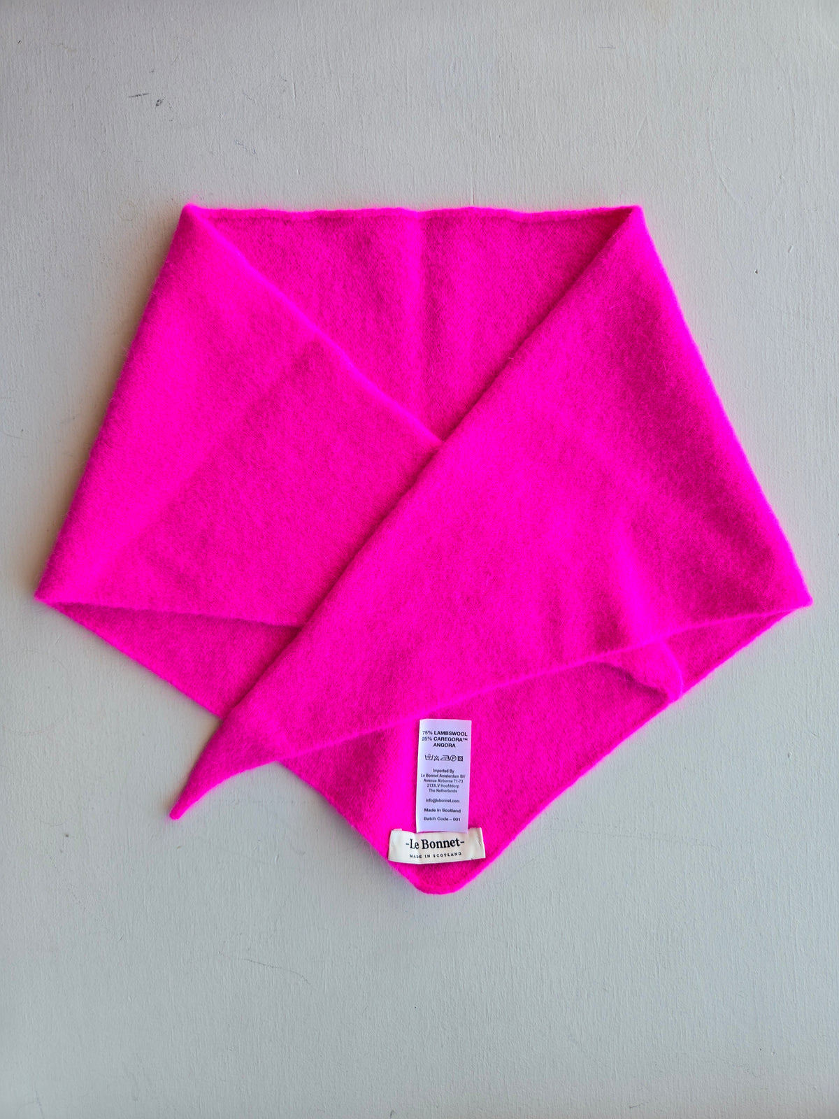 Le Bonnet - Bandana (Lambswool) - Poppy Pink