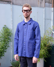 Load image into Gallery viewer, Le mont st michel - Cotton Twill Work Jacket (Men&#39;s) - Vivid Blue - front
