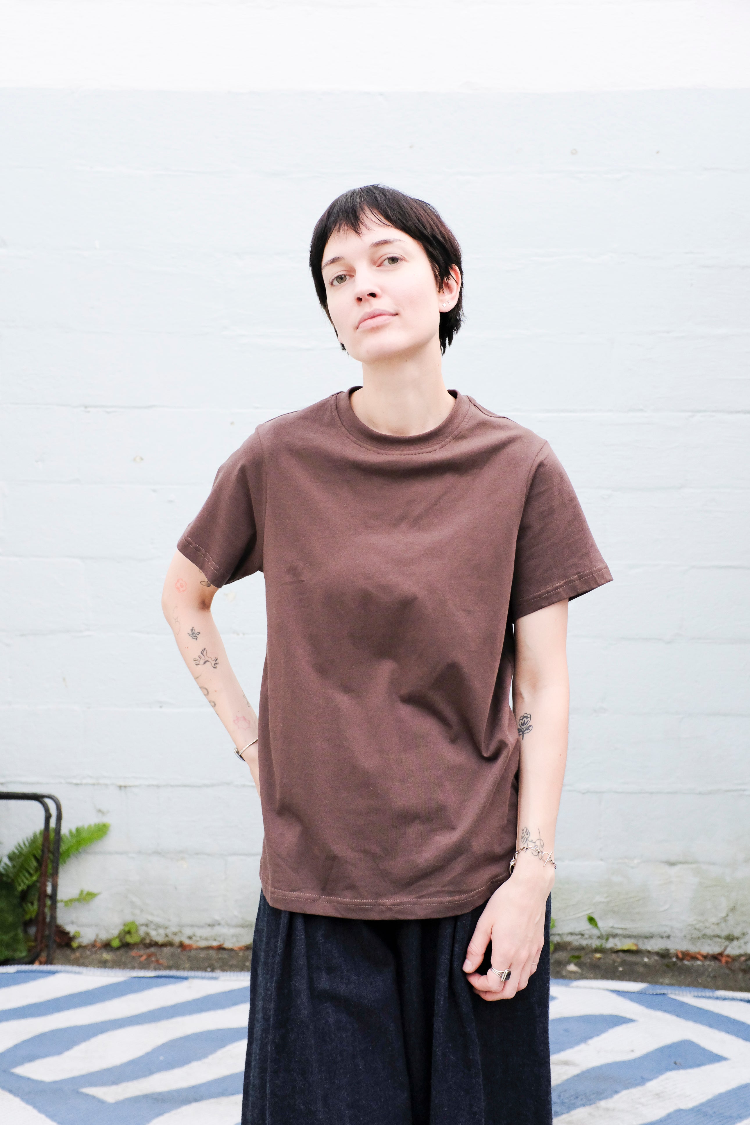 Minimum - Lilou T-Shirt - Hot Fudge - front