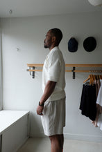 Load image into Gallery viewer, Pleated Track Short - Grey Stripe
