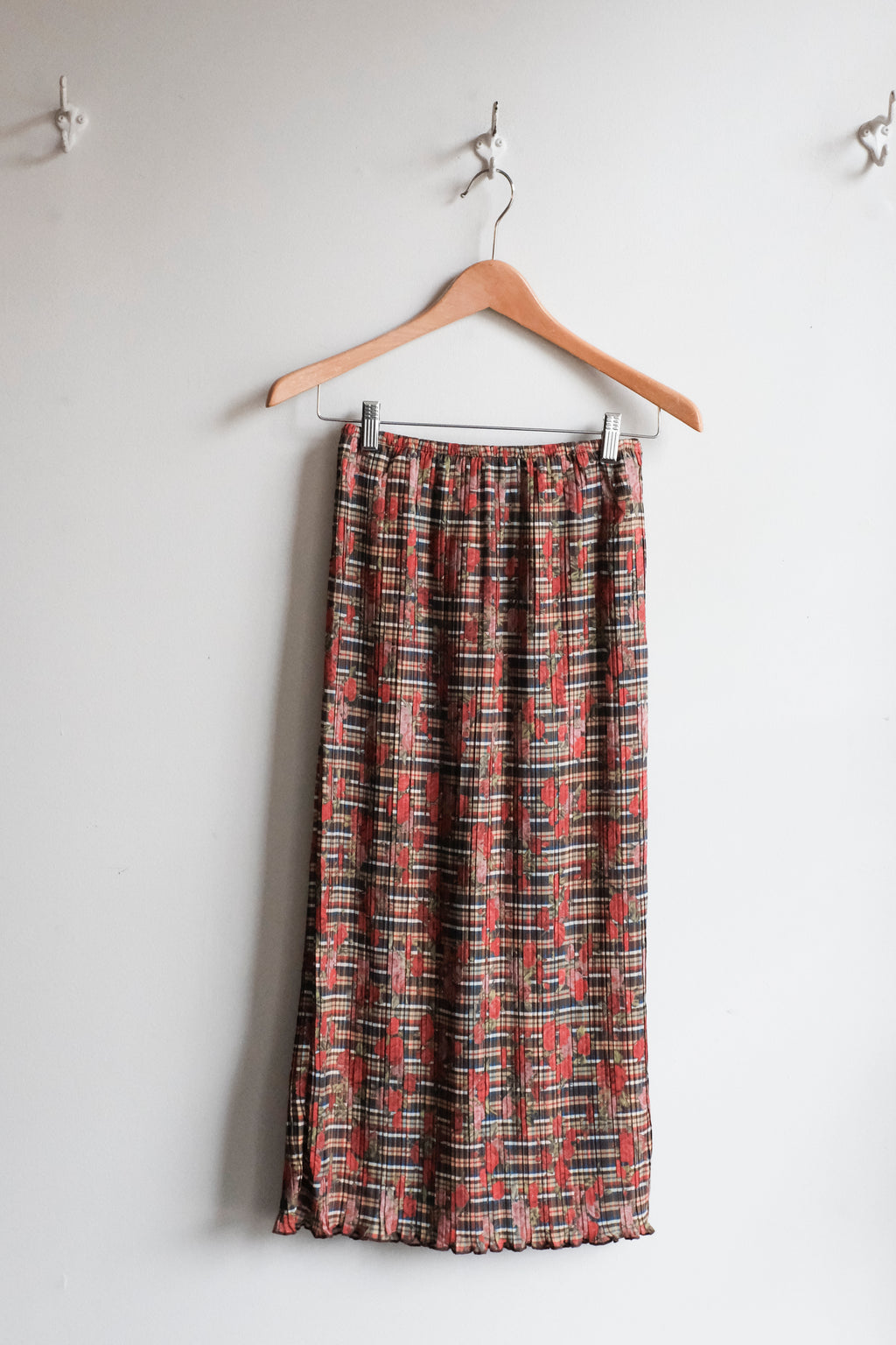 Hiroko Skirt - Rose Plaid