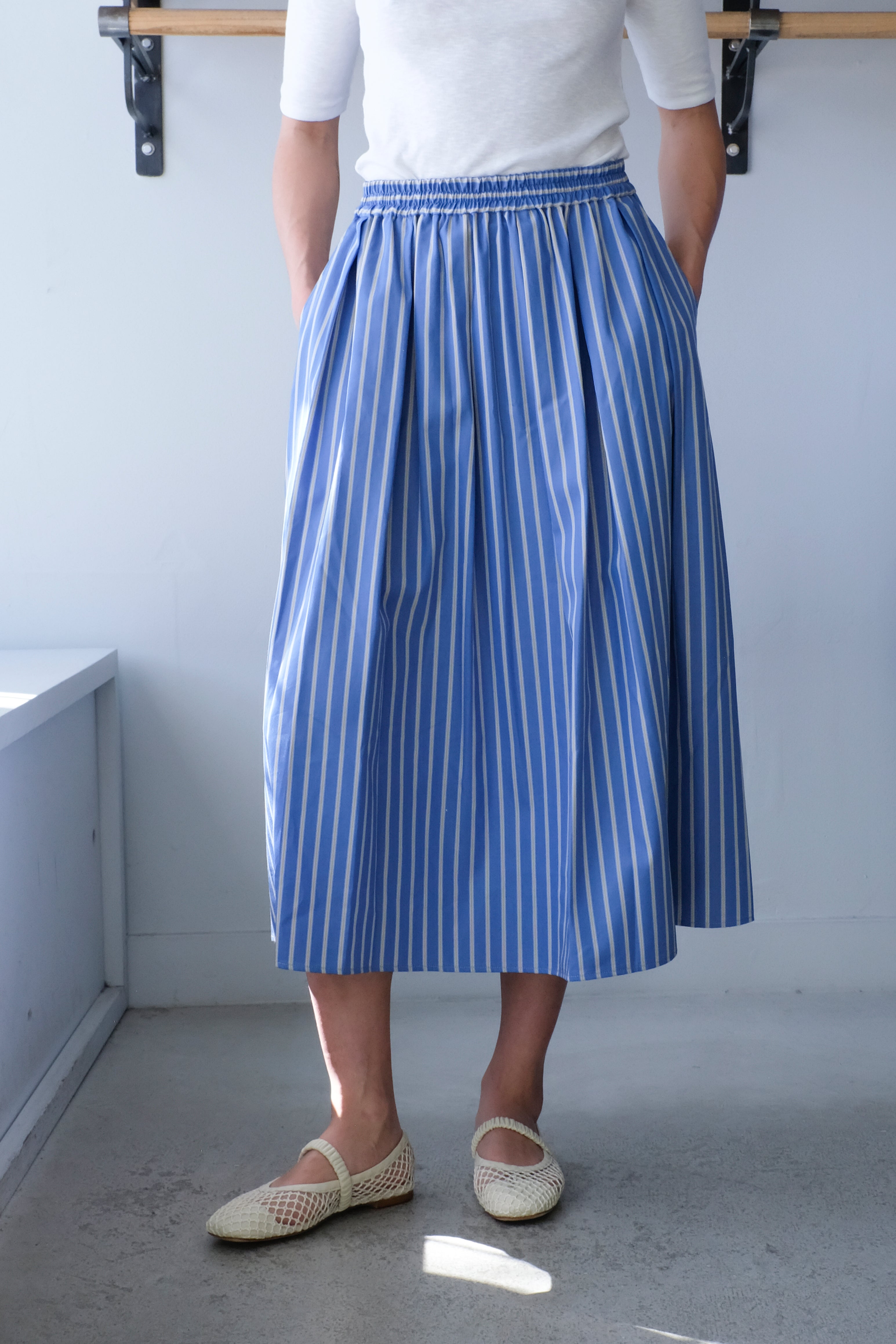 No 6 - Mel Skirt - Eton Stripe - front