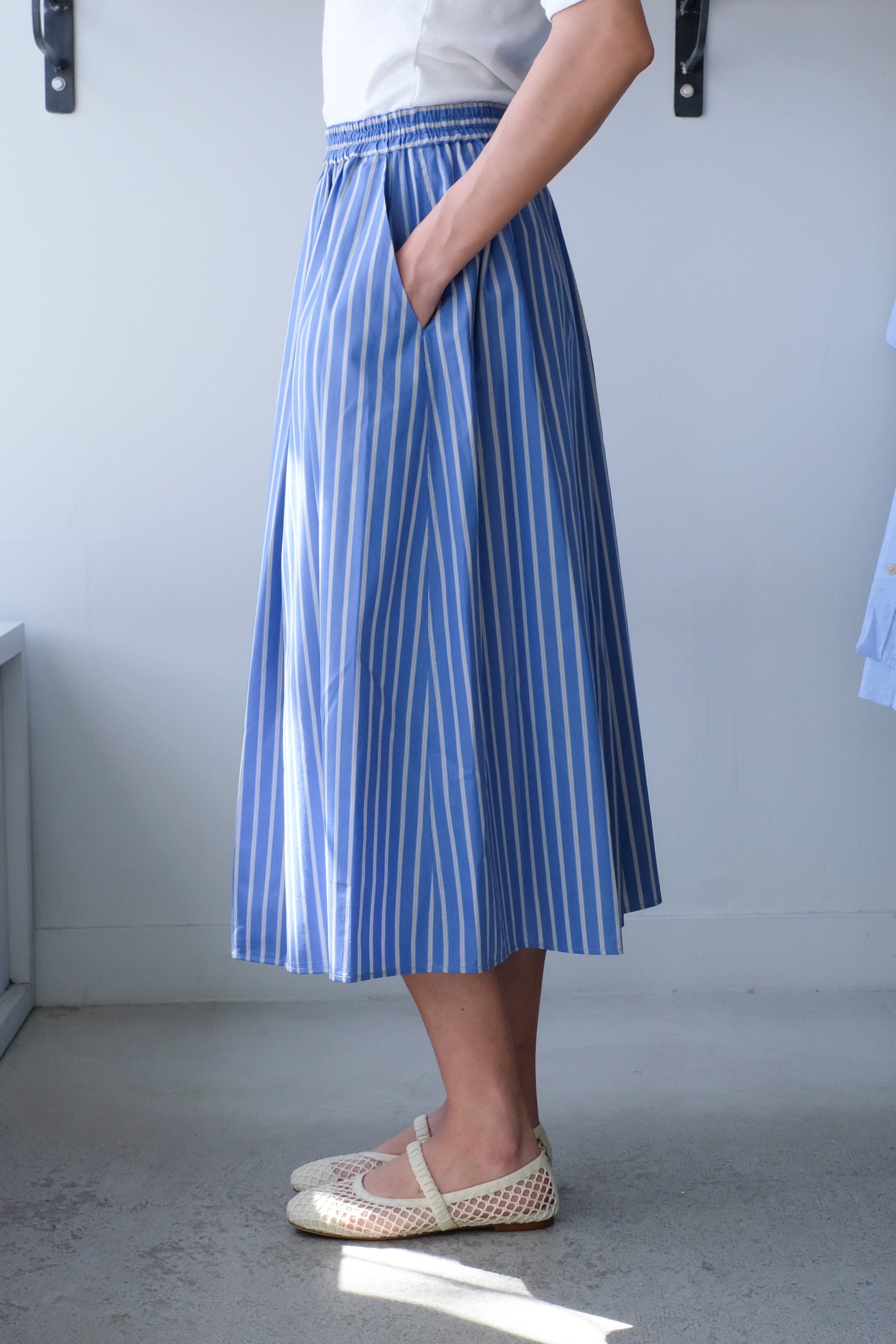 No 6 - Mel Skirt - Eton Stripe -side
