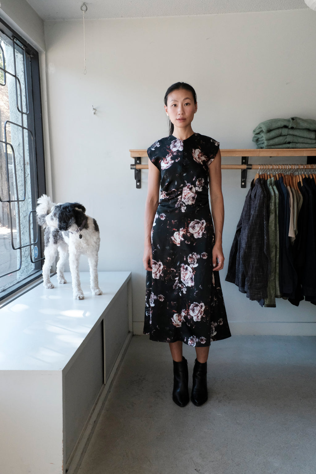 Rochelle Dress - Black Rose