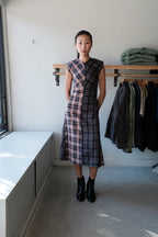 Rochelle Dress - Plum/Pink Plaid
