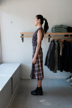 Rochelle Dress - Plum/Pink Plaid