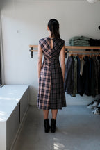 Rochelle Dress - Plum/Pink Plaid