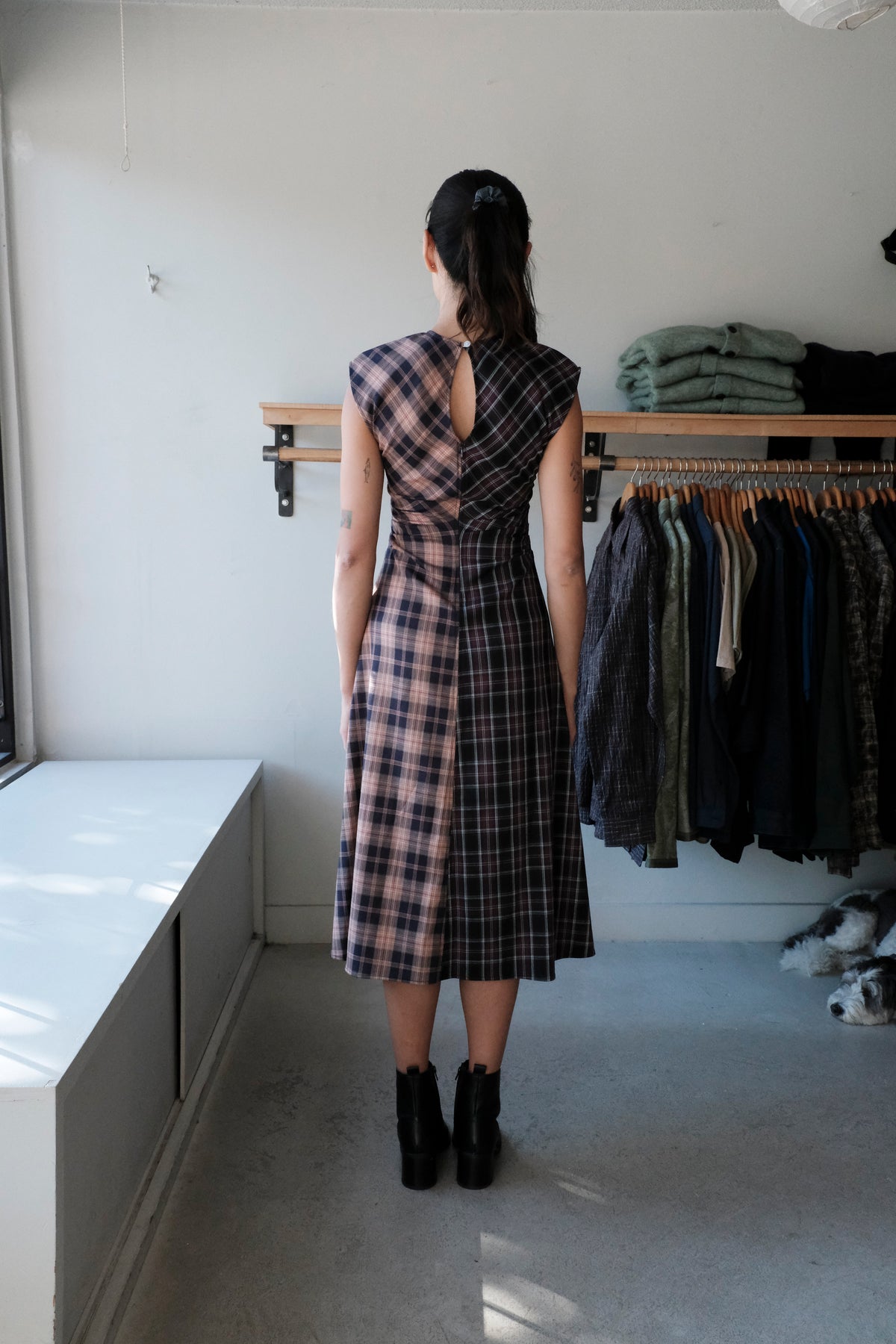 Rochelle Dress - Plum/Pink Plaid