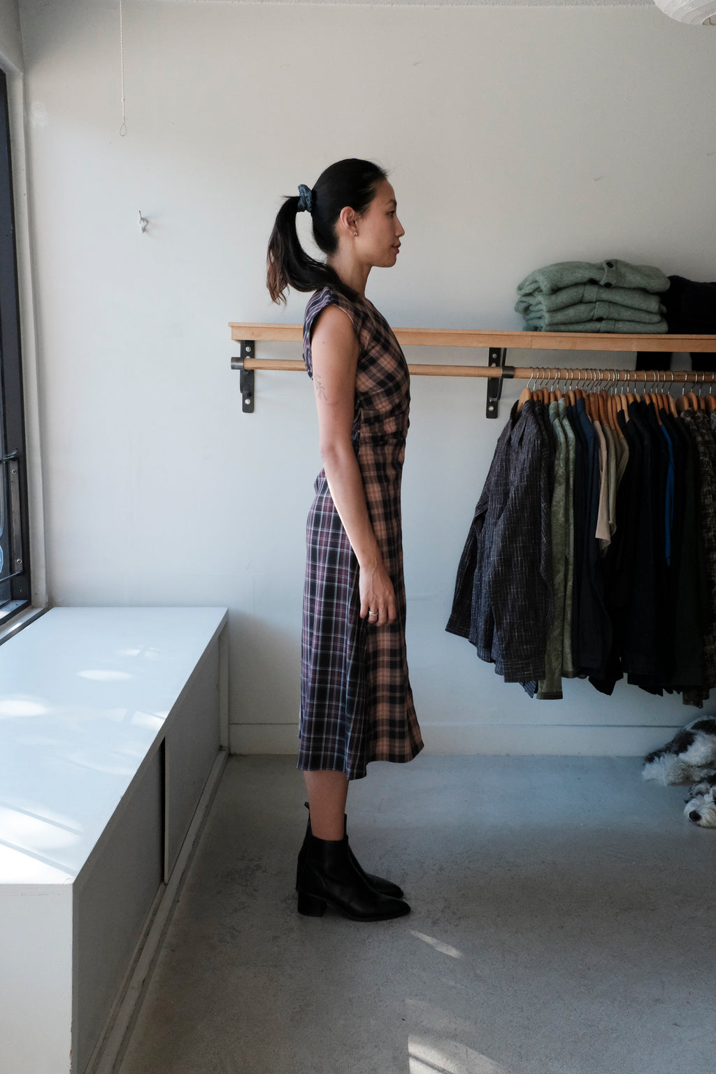 Rochelle Dress - Plum/Pink Plaid
