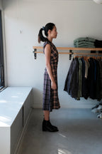 Rochelle Dress - Plum/Pink Plaid