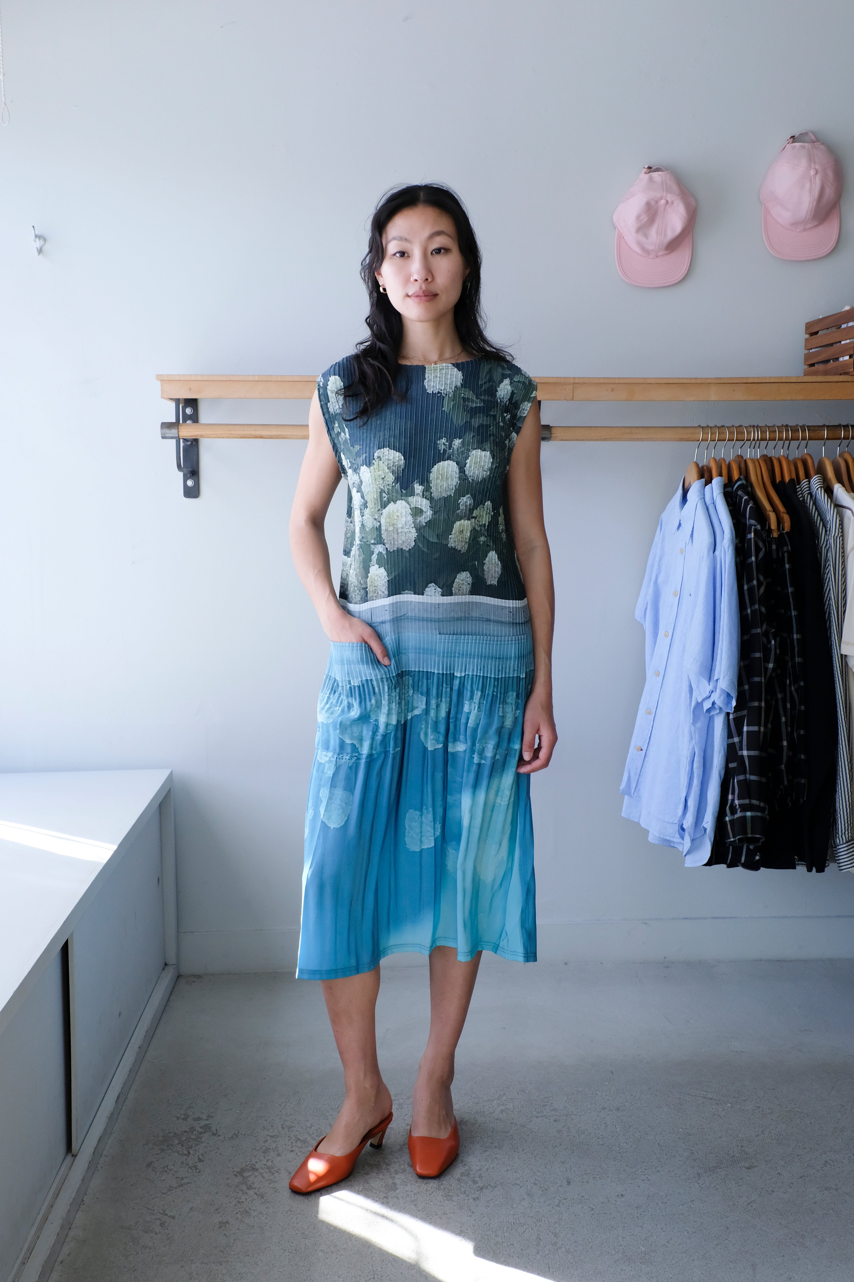 No 6 - Tierney Dress - Bellport Blue - front