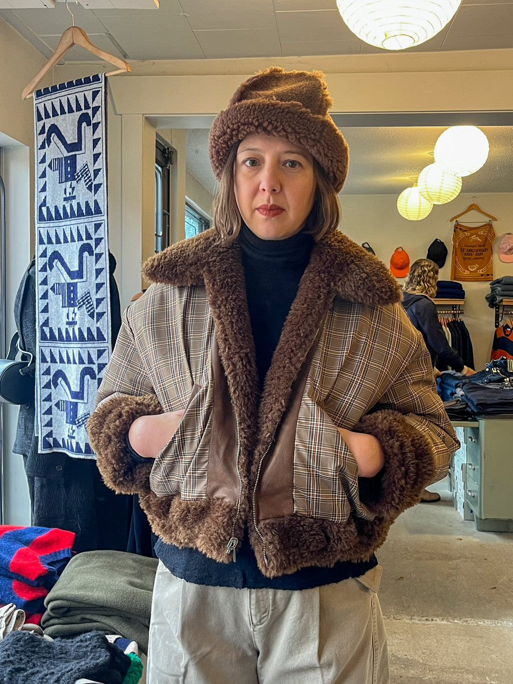 No 6 - Wicke Reversible Bomber - Chocolate - front