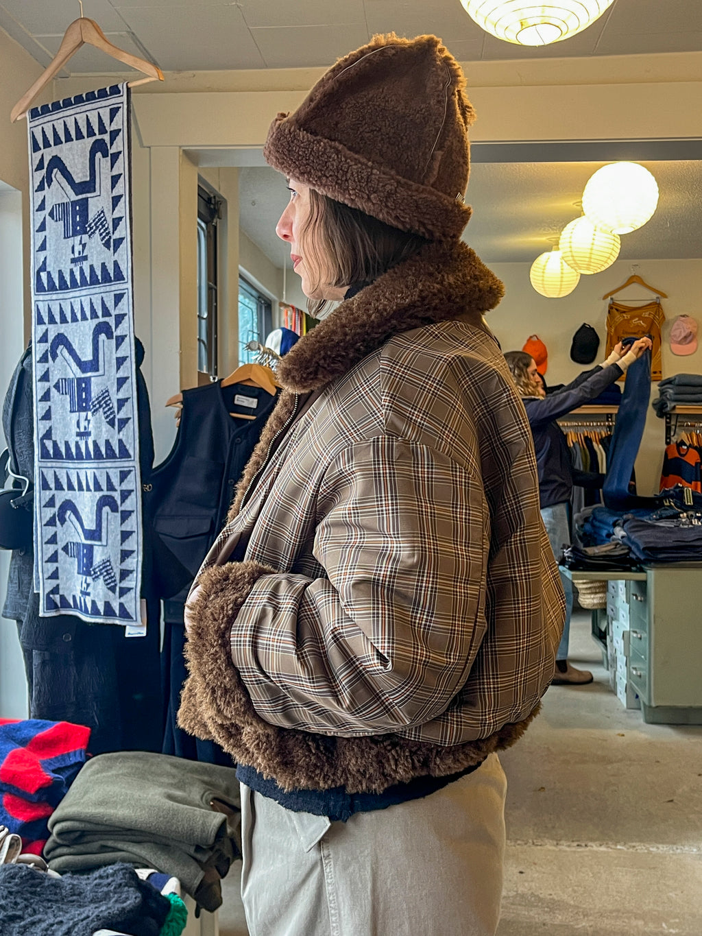 No 6 - Wicke Reversible Bomber - Chocolate - side