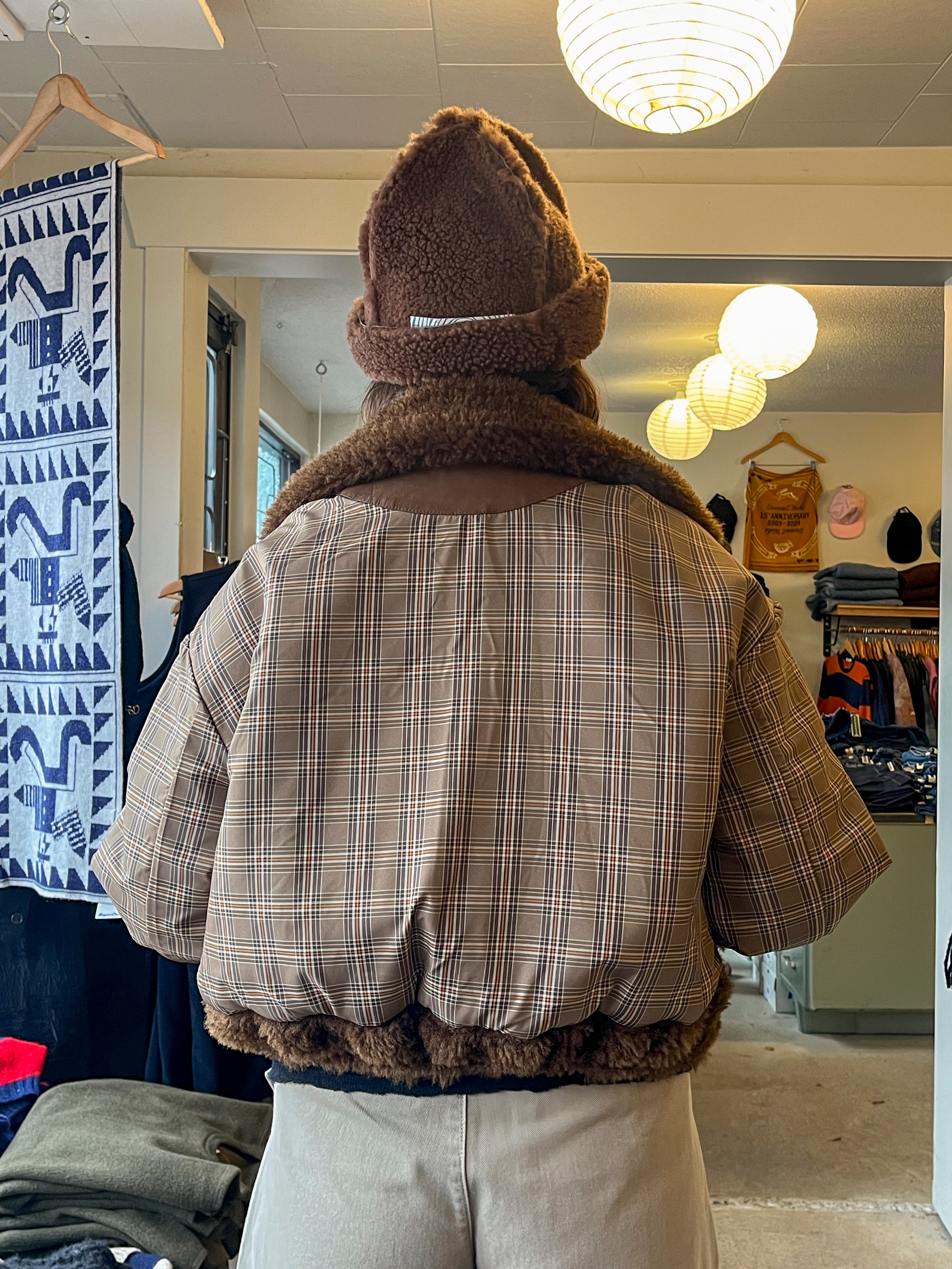 No 6 - Wicke Reversible Bomber - Chocolate - back