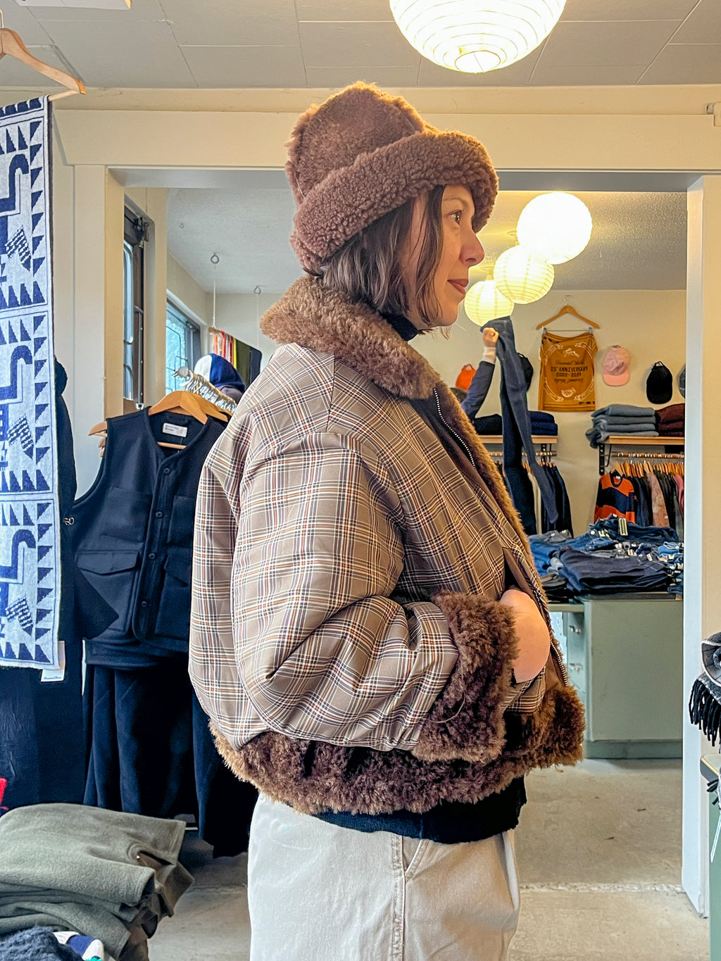 No 6 - Wicke Reversible Bomber - Chocolate - side