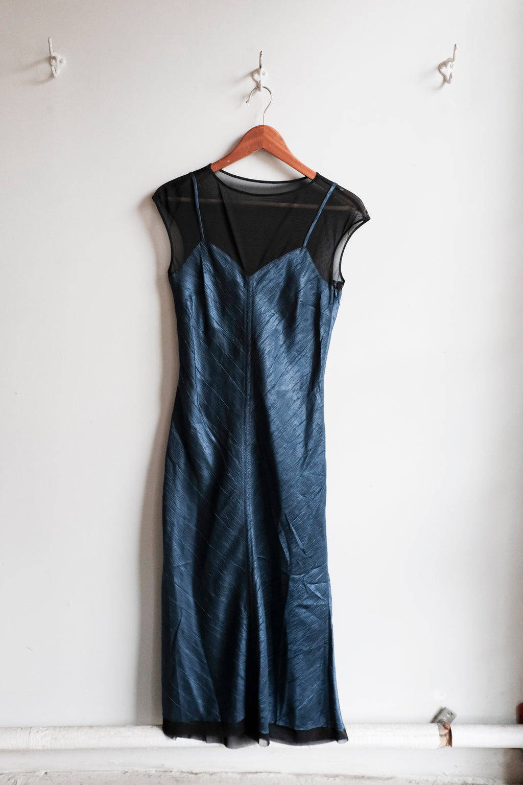 Yasmin Dress - Navy Crinkle