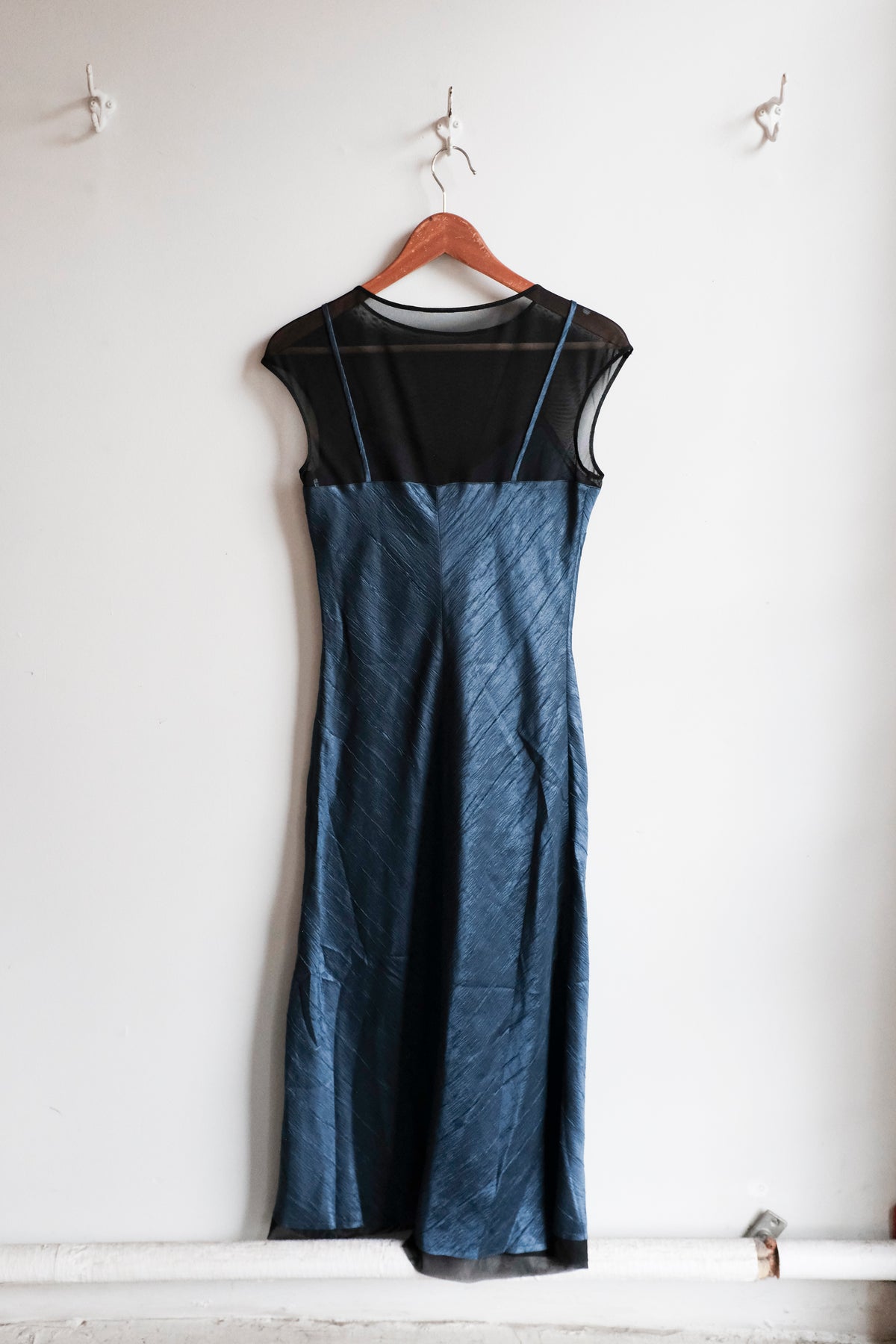 Yasmin Dress - Navy Crinkle