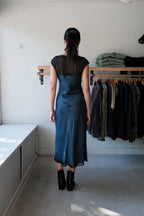 Yasmin Dress - Navy Crinkle