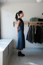 Yasmin Dress - Navy Crinkle