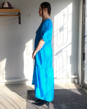 Load image into Gallery viewer, no.6 - Clair Dress - Blue Silk - side
